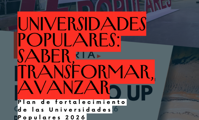 Cartel del plan para fortalecer las UUPP